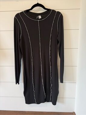 jersey bodycon mini dress h&m Ladies - Dark brown Off-the-shoulder jersey dress - Size: XXS